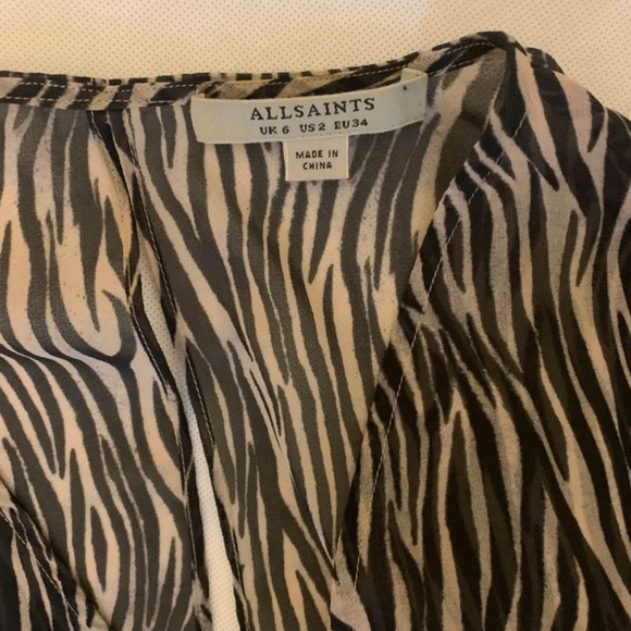 ALL SAINTS Zebra print dress - Picture 4 of 4